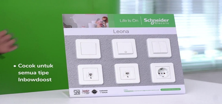 Produk Stop Kontak Leona dengan Child Protection