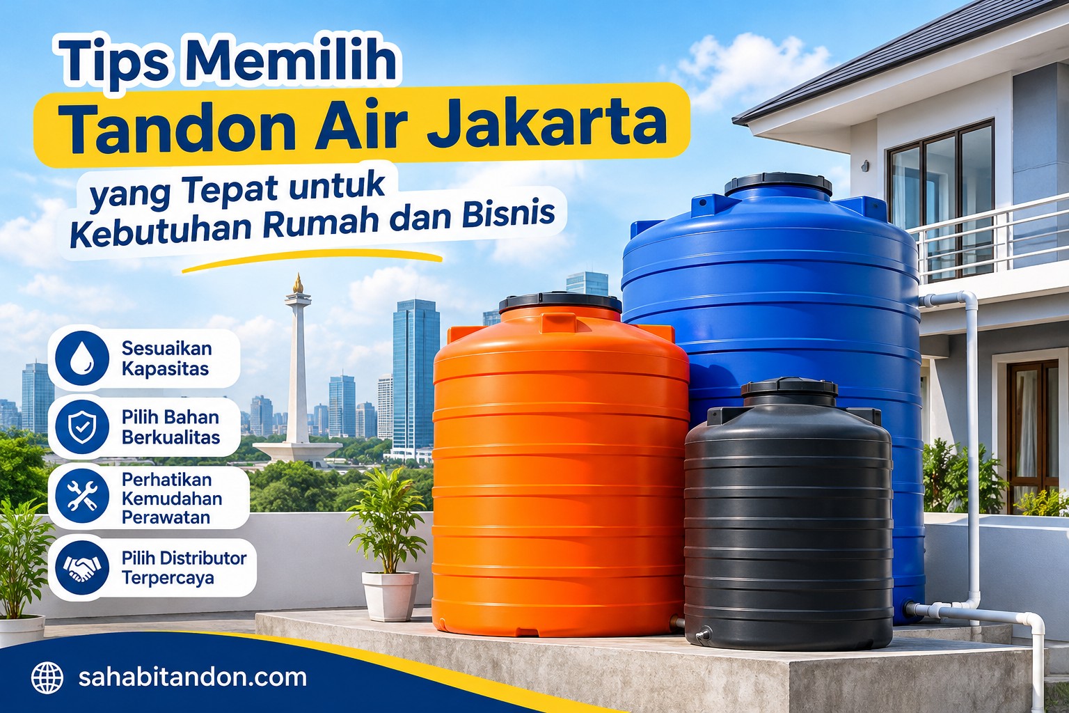 Tips Memilih Tandon Air Jakarta yang Tepat untuk Kebutuhan Rumah dan Bisnis